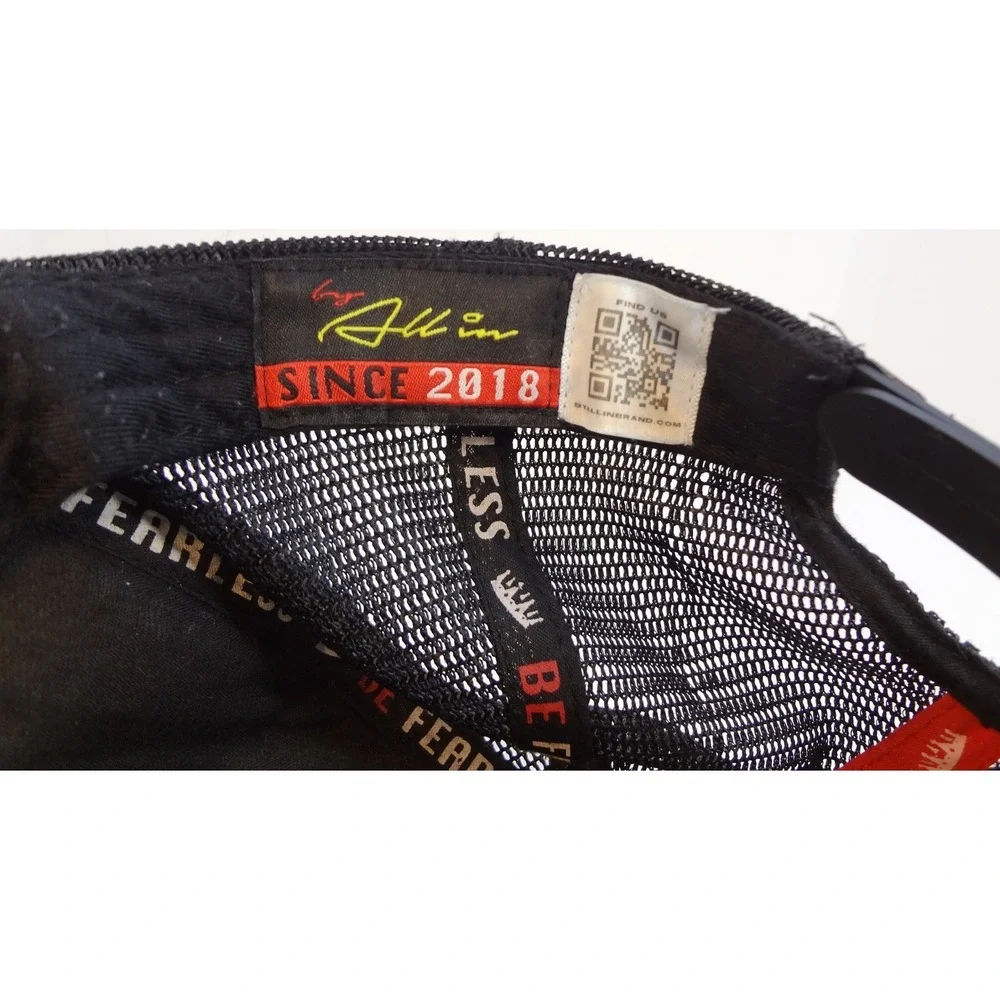 King Maya Colors Black Mesh Trucker Hat Skull‎ Crown Be Fearless By All In